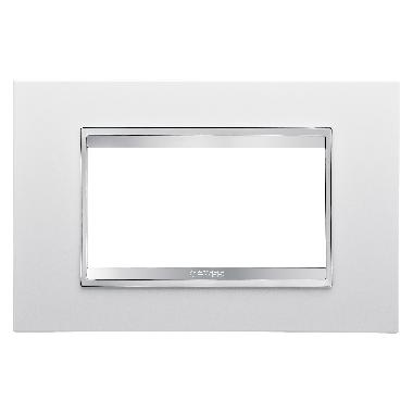 PLACCA LUX - IN TECNOPOLIMERO - 4 POSTI - BIANCO - CHORUSMART product photo Photo 01 3XL