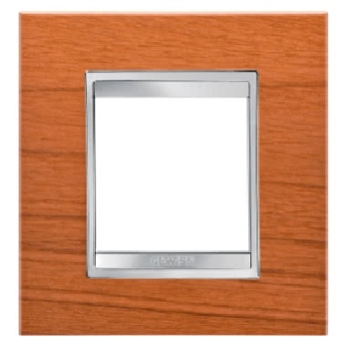 PLACCA LUX INTERNATIONAL - IN TECNOPOLIMERO FINITURA LEGNO - 2 POSTI - CILIEGIO - CHORUS product photo Photo 01 3XL
