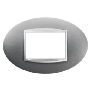 PLACCA ART - IN TECNOPOLIMERO VERNICIATO - 3 POSTI - TITANIO - CHORUS product photo Photo 01 3XL