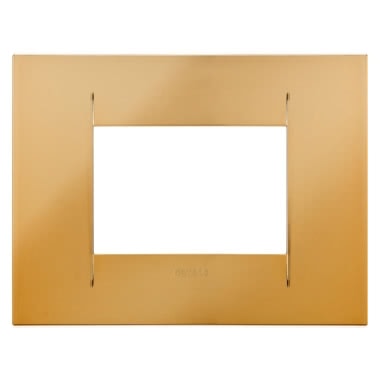 PLACCA GEO - IN TECNOPOLIMERO METALLIZZATO - 3 POSTI - ORO - CHORUS product photo Photo 01 3XL