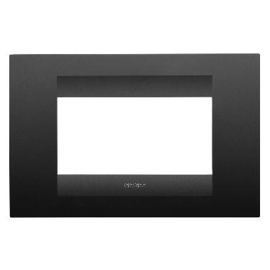PLACCA GEO - IN TECNOPOLIMERO VERNICIATO - 4 POSTI - NERO SATINATO - CHORUSMART product photo Photo 01 3XL