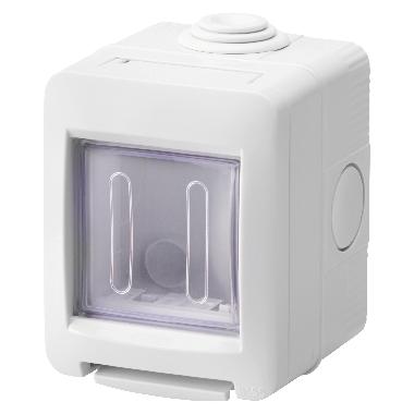 CONTENITORE AUTOPORTANTE VUOTO - STAGNO IP55 2 POSTI - GRIGIO RAL 7035 - CHORUSMART product photo Photo 01 3XL