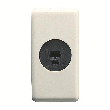 PRESA PER ALTOPARLANTI - 1 MODULO - SYSTEM WHITE product photo Photo 01 3XL