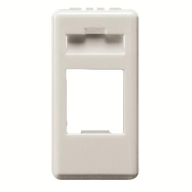 CONTENITORE VUOTO PREDISPOSTO PER ALLOGGIAMENTO CONNETTORI - AMP / KEYSTONE JACK - 1 MODULO-SYSTEM WHITE product photo Photo 01 3XL
