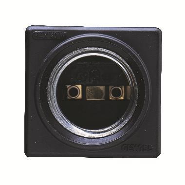 PORTALAMPADA E27 - MAX 40W - NERO - 2 MODULI - SYSTEM product photo Photo 01 3XL