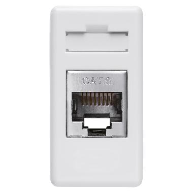 Presa rj45 - 4 coppie - categoria 6 - ftp - toolless - 1 modulo - system white product photo Photo 01 3XL