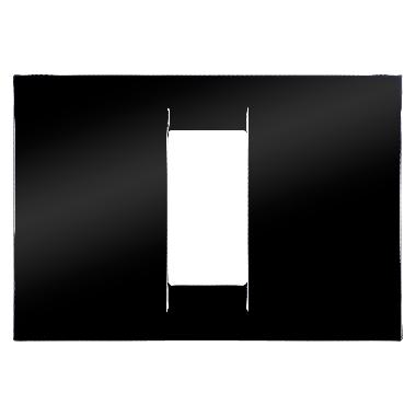 PLACCA VIRNA - IN TECNOPOLIMERO FINITURA LUCIDA - 1 POSTO - NERO TONER - SYSTEM product photo Photo 01 3XL