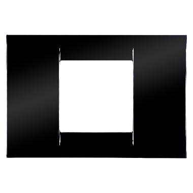 PLACCA VIRNA - IN TECNOPOLIMERO FINITURA LUCIDA - 2 POSTI - NERO TONER - SYSTEM product photo Photo 01 3XL