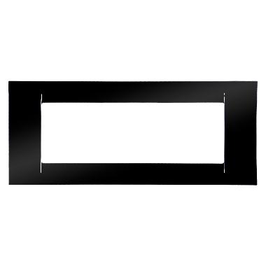 PLACCA VIRNA - IN TECNOPOLIMERO FINITURA LUCIDA - 6 POSTI - NERO TONER - SYSTEM product photo Photo 01 3XL