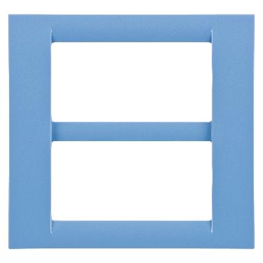 PLACCA VIRNA - IN TECNOPOLIMERO FINITURA LUCIDA - 8 POSTI (4+4 SOVRAPPOSTI) - AZZURRO CIELO - SYSTEM product photo Photo 01 3XL