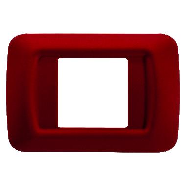 PLACCA TOP SYSTEM - IN TECNOPOLIMERO FINITURA LUCIDA - 2 POSTI - AMARANTO CLASSICO - SYSTEM product photo Photo 01 3XL