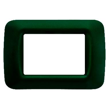 PLACCA TOP SYSTEM - IN TECNOPOLIMERO FINITURA LUCIDA - 3 POSTI - VERDE RACING - SYSTEM product photo Photo 01 3XL