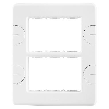 PLACCA COMPACT - AUTOPORTANTE - 6 POSTI (3+3 SOVRAPPOSTI) - BIANCO NUVOLA - SYSTEM product photo Photo 01 3XL
