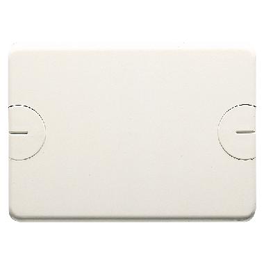 PLACCA CIECA PER SCATOLE RETTANGOLARI DA INCASSO - 3 POSTI - A VITE - BIANCO NUVOLA product photo Photo 01 3XL