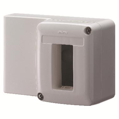 SCATOLA PORTAPPARECCHI SYSTEM - PER MINICANALI - 1 POSTO - BIANCO RAL 9010 product photo Photo 01 3XL