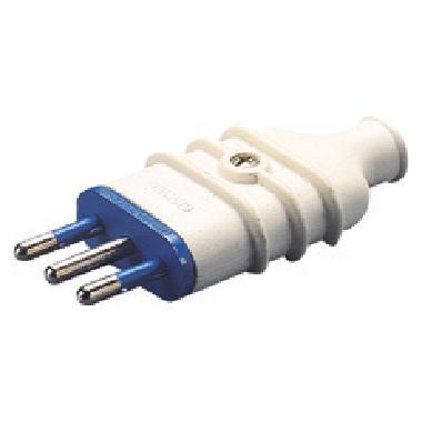 SPINA MOBILE - DIRITTA - STANDARD ITALIANO - 2P+T 10A 250V ac - TIPO S11 - BIANCO product photo Photo 01 3XL