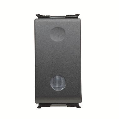 INTERRUTTORE UNIPOLARE 250V ac - 16AX ILLUMINABILE - SEGNALAZIONE FUNZIONALE - 1 MODULO - PLAYBUS product photo Photo 01 3XL