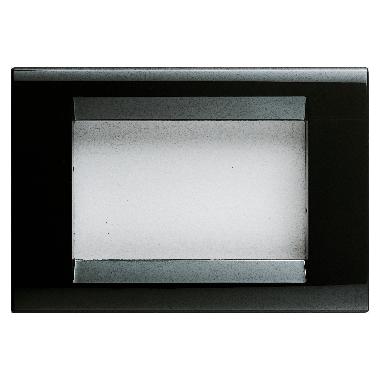 PLACCA PLAYBUS - IN TECNOPOLIMERO - FINITURA LUCIDA - 2 POSTI - NERO TONER - PLAYBUS product photo Photo 01 3XL