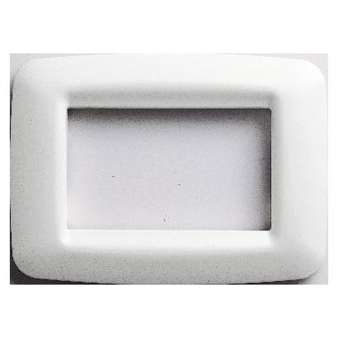 PLACCA PLAYBUS YOUNG - IN TECNOPOLIMERO - FINITURA SATINATA - 3 POSTI - BIANCO NUVOLA - PLAYBUS product photo Photo 01 3XL