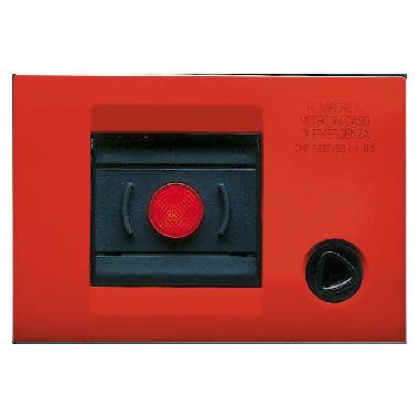 PLACCA AUTOPORTANTE PER EMERGENZA - IP40 - ROSSO - PLAYBUS product photo Photo 01 3XL