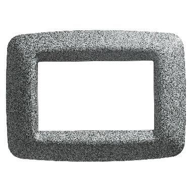 PLACCA PLAYBUS YOUNG - IN TECNOPOLIMERO VERNICIATO - FINITURA SATINATA - 3 POSTI - TITANIO - PLAYBUS product photo Photo 01 3XL