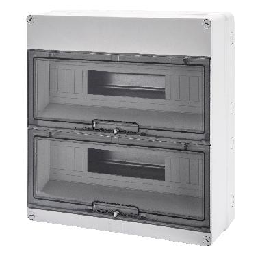 CENTRALINO - PARETI CON CENTRINI DI FORATURA - PREDISPOSTO PER ALLOGGIAMENTO MORSETTIERE - (18X2) 36M IP55 product photo Photo 01 3XL