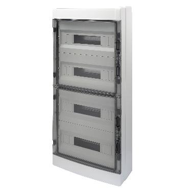 QUADRO DI DISTRIBUZIONE CON PANNELLI FINESTRATI E TELAIO ESTRAIBILE - PREDISPOSTO PER ALLOGGIAMENTO MORSETTIERE - (18X4) 72M IP65 product photo Photo 01 3XL