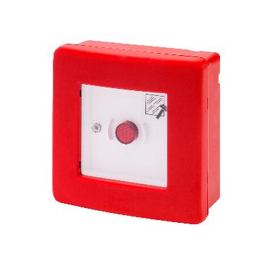 CENTRALINO STAGNO PER EMERGENZA CON PULSANTE ILLUMINABILE E DUE CONTATTI product photo Photo 01 3XL