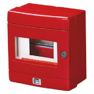 CENTRALINO STAGNO PER EMERGENZA CON GUIDA DIN - 8 MODULI EN50022 - GRIGIO RAL 7035 product photo Photo 01 3XL