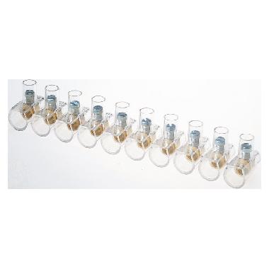 Morsettiera volante in barrette scomponibili - vite a taglio - sez.max cavo flessibile 16 mm² - 5 poli per barretta product photo Photo 01 3XL