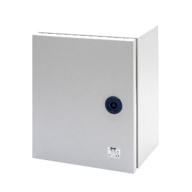 QUADRO METALLO PORTA CIECA MUNITA DI SERRATURA 250X300X160 - IP55 - GRIGIO RAL 7035 product photo Photo 01 3XL