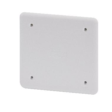 COPERCHIO BASSO ANTIURTO AD ALTA RESISTENZA - PER CASSETTE PT/PT DIN E PT DIN GREEN WALL - 92X92 - IP40 - BIANCO RAL9016 product photo Photo 01 3XL
