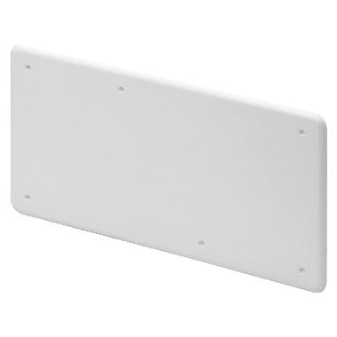 COPERCHIO BASSO ANTIURTO AD ALTA RESISTENZA - PER CASSETTE PT/PT DIN E PT DIN GREEN WALL - 160X130 - IP40 - BIANCO RAL9016 product photo Photo 01 3XL