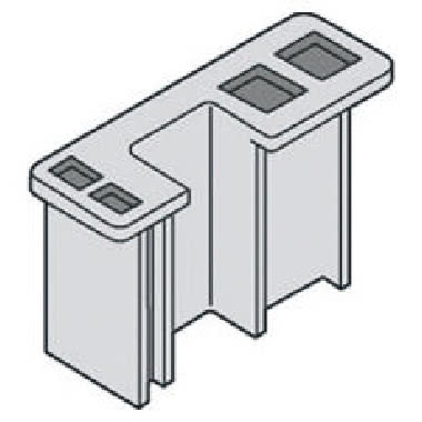 4 ADATTATORI PER BARRE SAGOMATE - PER BARRE 400/800A - PER PORTABARRE GW 49657-GW49659-GW49660 product photo Photo 01 3XL