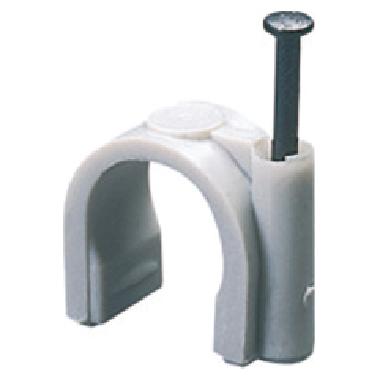 GRAFFETTA IN POLIMERO ANTIURTO CON CHIODO IN ACCIAIO TEMPERATO - DIAMETRO 19-20MM - GRIGIO RAL 7035 (Conf. da 100 Pz.) product photo Photo 01 3XL