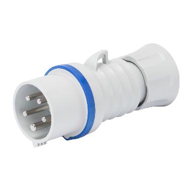 SPINA MOBILE DIRITTA HP - IP44/IP54 - 3P+T 32A 200-250V 50/60HZ - BLU - 9H - CABLAGGIO A VITE product photo Photo 01 3XL