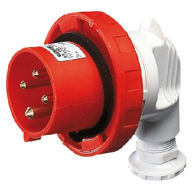 Spina mobile a 90° - ip67 - 3p+t 16a 380-415v 50/60hz - rosso - 6h - cablaggio a vite product photo Photo 01 3XL