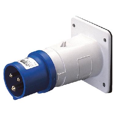 SPINA FISSA DA INCASSO DIRITTA - IP44 - 2P+T 16A 200-250V 50/60HZ - BLU - 6H - CABLAGGIO A VITE product photo Photo 01 3XL