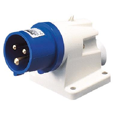 Spina fissa da parete a 90° - ip44 - 2p+t 16a 200-250v 50/60hz - blu - 6h - cablaggio a vite product photo Photo 01 3XL