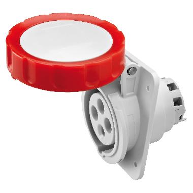 Presa fissa da incasso a 10° hp - ip66/ip67 - 3p+t 16a 380-415v 50/60hz - rosso - 6h - cablaggio a vite product photo Photo 01 3XL