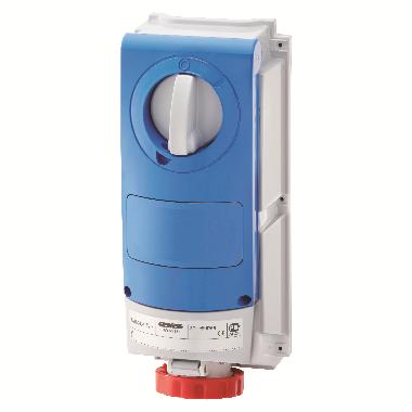 PRESA FISSA INTERBLOCCATA VERTICALE - SENZA FONDO - SENZA BASE PORTAFUSIBILI - IMPIEGHI GRAVOSI - 3P+T 16A 380 - 415V - 50/60HZ 6H - IP66 product photo Photo 01 3XL