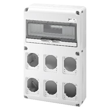 Q-DIN 14 MODULI - 6 FLANGE IEC 309 16/32A IP44/67 - IP65 product photo Photo 01 3XL