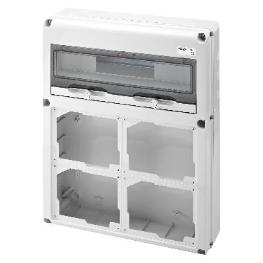 Q-DIN 20 MODULI - 4 FLANGE IB ORIZZONTALI 16/32A CBF IP44 - IP65 product photo Photo 01 3XL