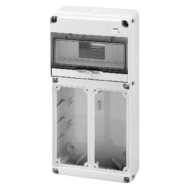 Q-DIN 10 MODULI - 2 FLANGE - 2 FLANGE IB VERTICALI - 16/32A - IP65 product photo Photo 01 3XL