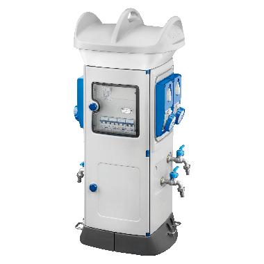 QMC63B - CABLATO - BIFACCIALE - 4 PRESE 2P+T 16A - IP55 - BIANCO product photo Photo 01 3XL