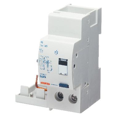 BLOCCO DIFFERENZIALE COMPONIBILE PER INTERRUTTORI MT - 2P 25A TIPO A ISTANTANEO Idn=0,3A - 2 MODULI product photo Photo 01 3XL