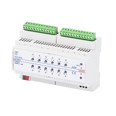 ATTUATORE ON/OFF E PER TAPPARELLE - 6/12 CANALI - 8AX - COMANDO MANUALE - KNX - IP20 - 8 MODULI DIN product photo Photo 01 3XL