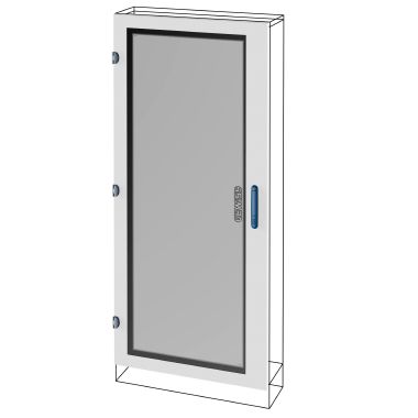Porta in vetro - qdx 630 l - per strutture 600x1000mm product photo Photo 01 3XL