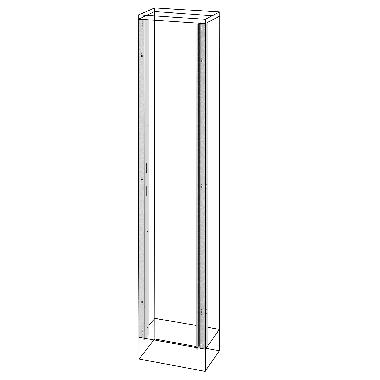 Coppia di montanti anteriori - per vano esterno - qdx 630 l - 1600mm product photo Photo 01 3XL