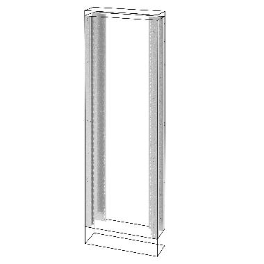 Montanti e telai funzionali - quadro da pavimento - qdx 630 h - 2000x250mm product photo Photo 01 3XL